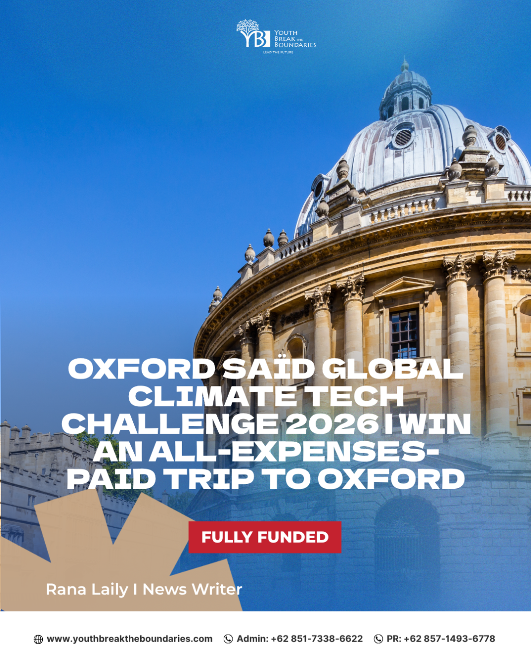 تحدي أكسفورد سعيد العالمي لتكنولوجيا المناخ 2026 (Oxford Saïd Global Climate Tech Challenge 2026)