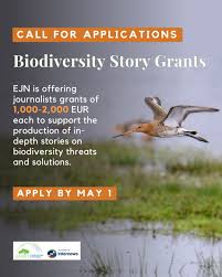 منحة إعداد تقارير عن التنوع البيولوجي 2026 من شبكة صحافة الأرض
