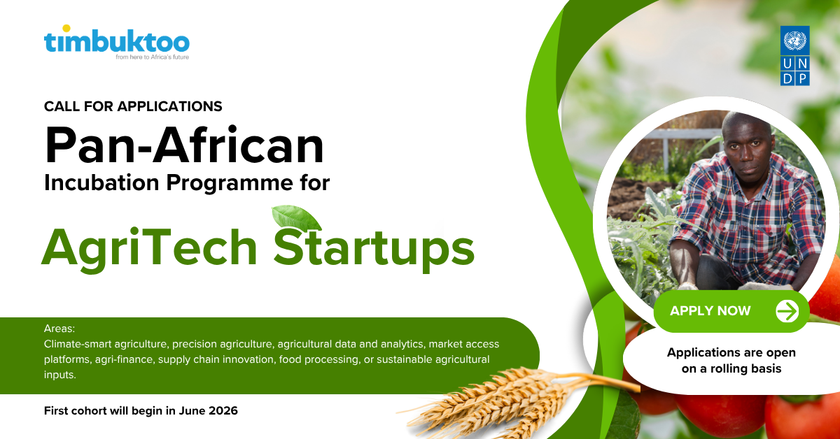 Call for Applications: Join the Pan-African Incubation Programme for Agritech Startups