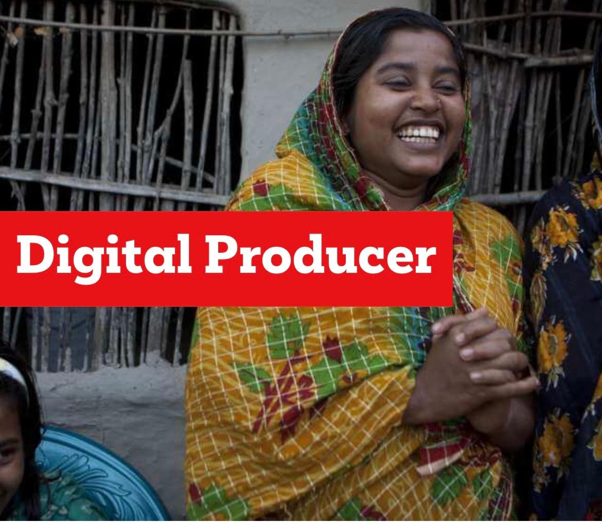 وظيفة منتج رقمي لدى منظمة Christian Aid.