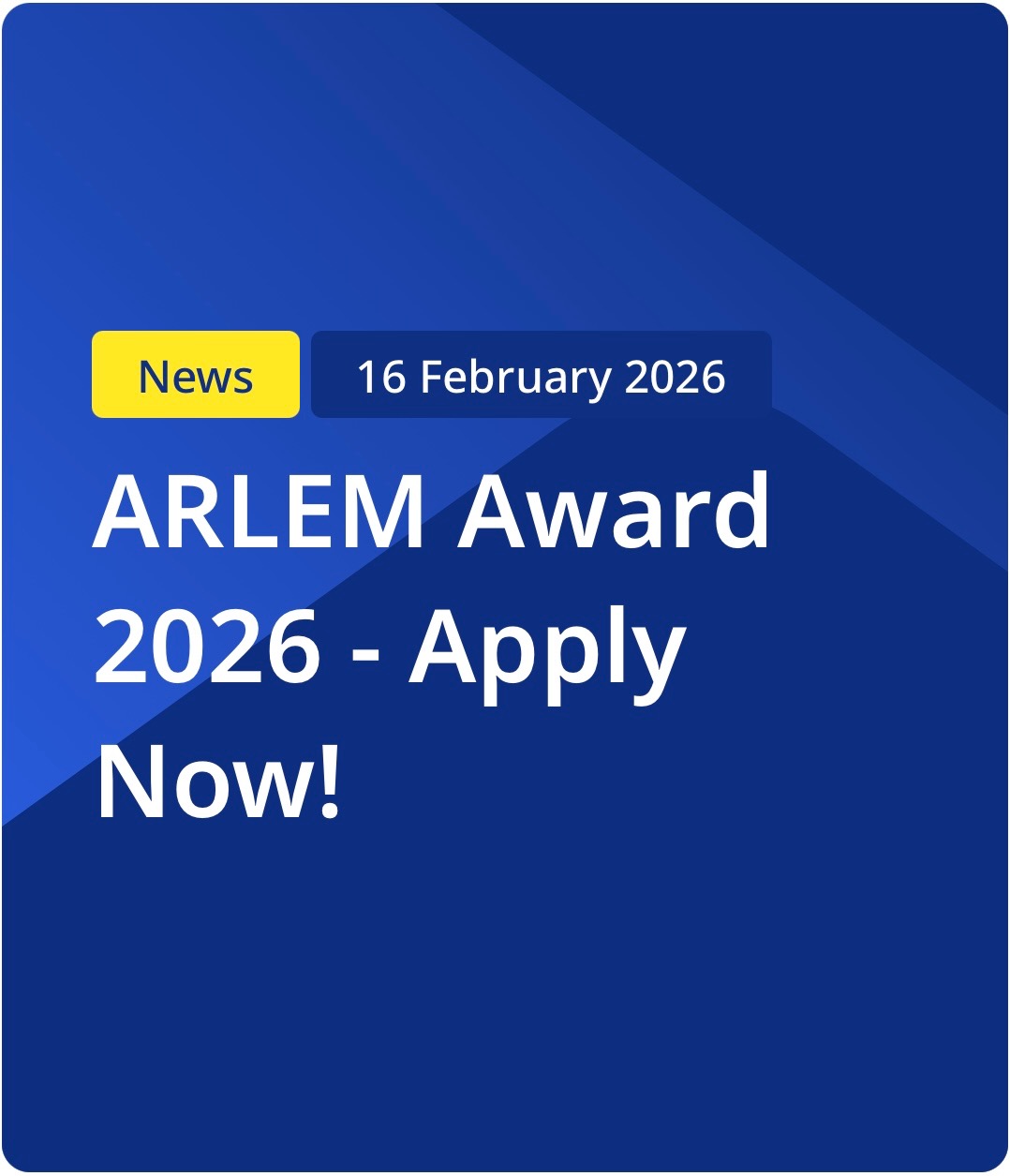 جائزة ARLEM 2026 — ريادة الأعمال المحلية الشابة في منطقة البحر الأبيض المتوسط