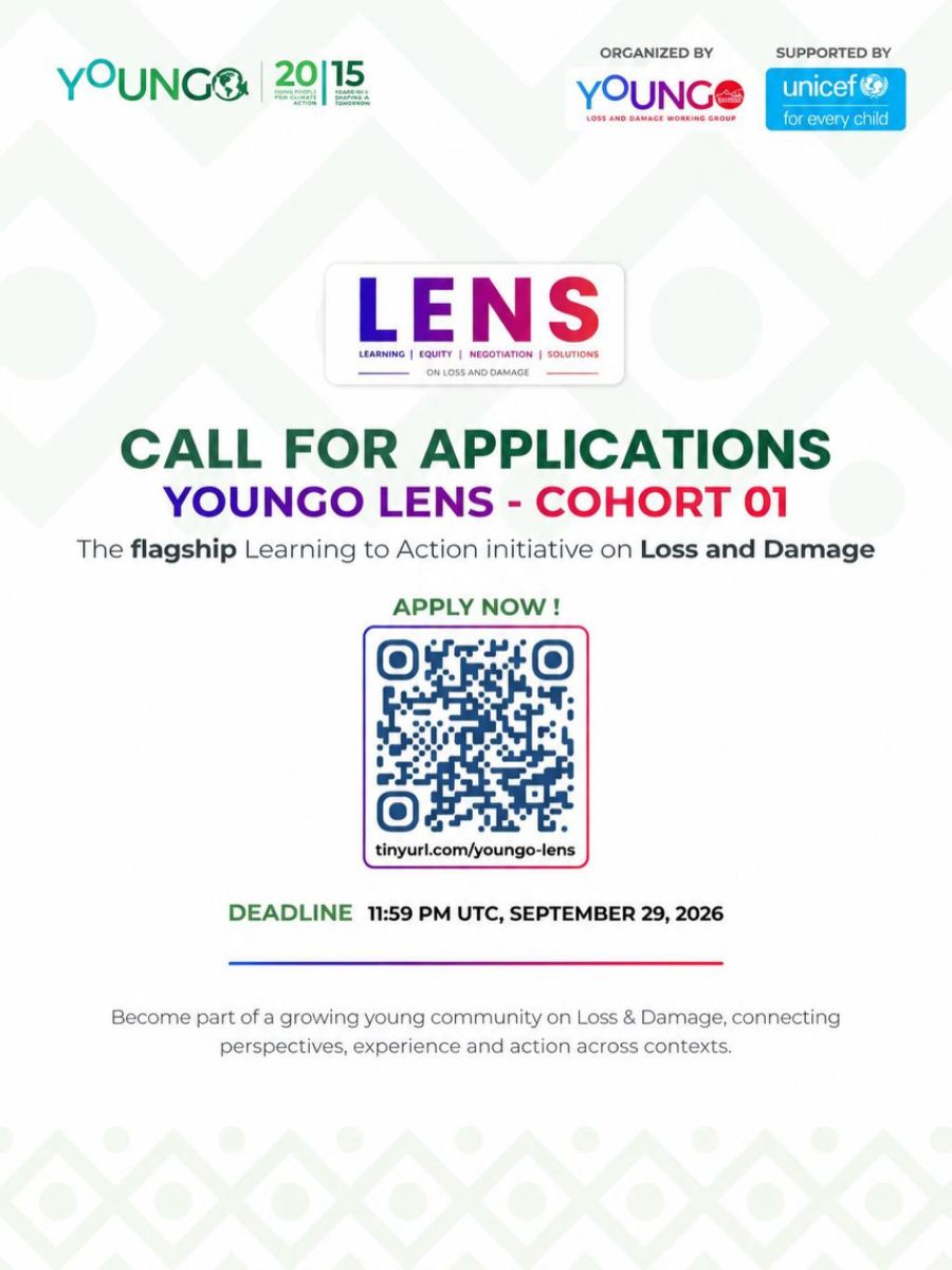 برنامج YOUNGO LENS للفوج الأول: التعلم من أجل العمل بشأن الخسائر والأضرار