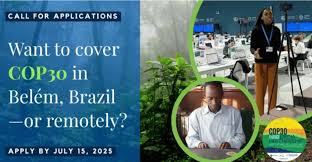 COP30 CCMP Reporting Fellowship (زمالة تغطية صحفية)
