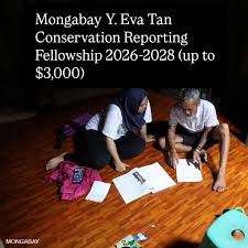 زمالة مدفوعة الأجر في الصحافة البيئية مع Mongabay | زمالة Y. Eva Tan العالمية.
